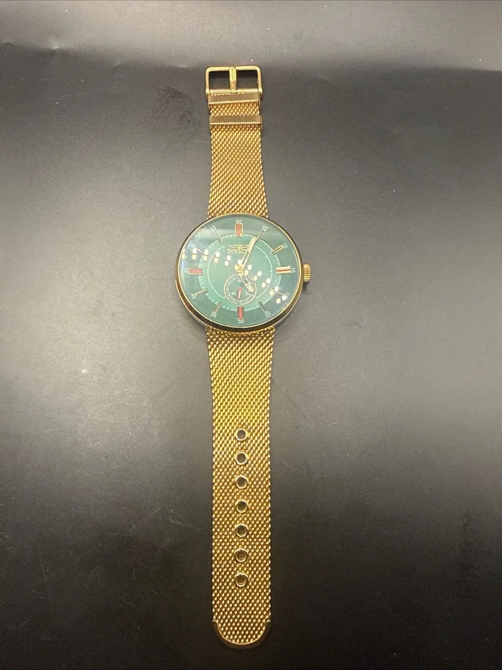 Invicta Vintage Men's Watch - 52mm, Gold (29153) New Battery!